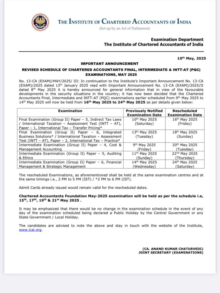 What CA Students Need to Know About the New Exam Dates
