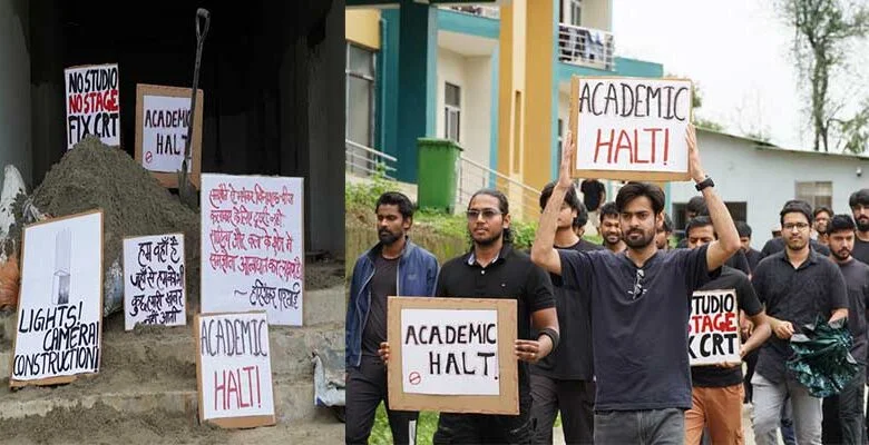  students are now on an academic strike Film institute arunaha; pradesh