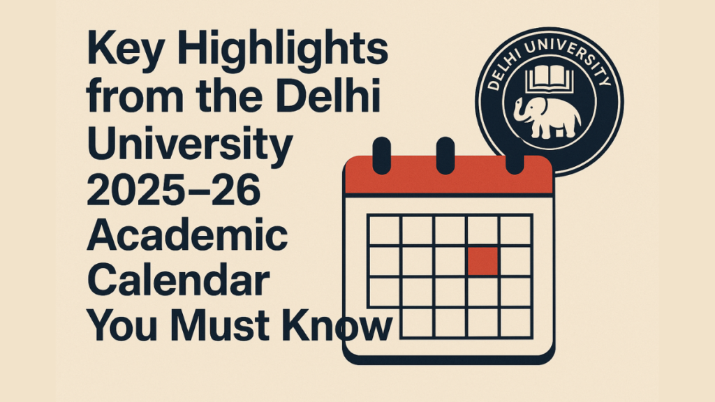 Delhi University 2025–26 academic calendar