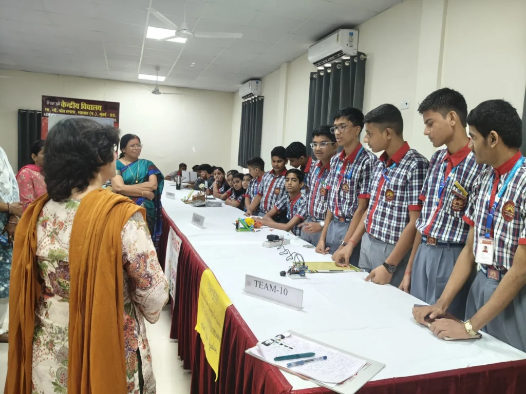 Students participating at the hackathon