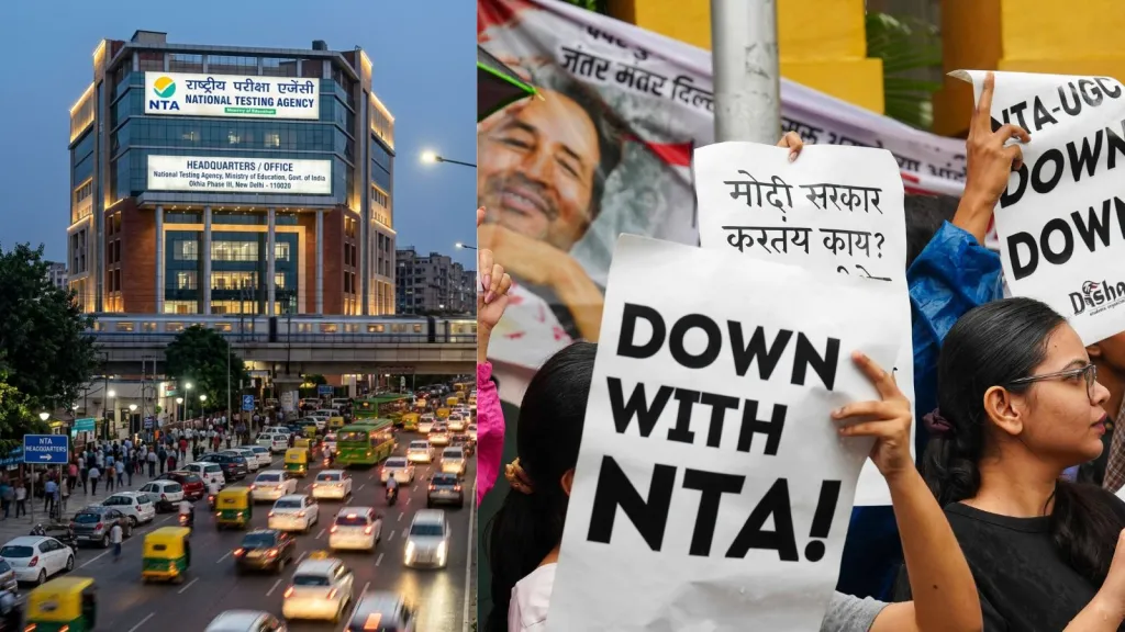 Students protest against NTA in one of the recent waves of demonstrations across the country