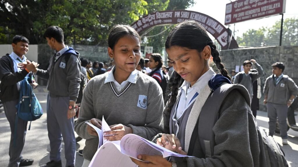 students discussing the new policy