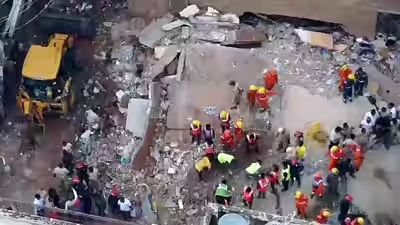 Building collapses in south Delhi's Satya Niketan